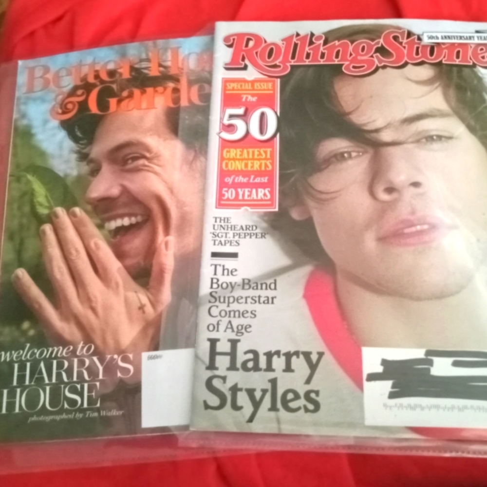 Harry Styles Magazines, Rolling Stone and BHG